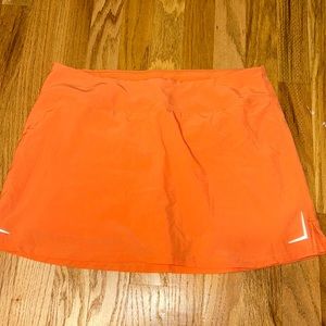 Orange athletic skirt